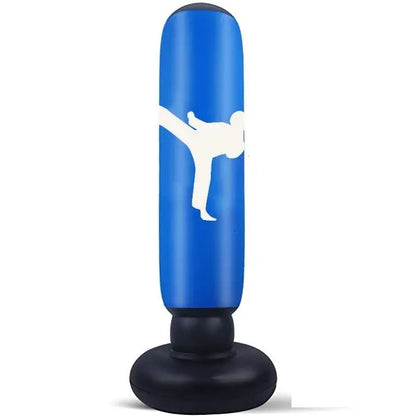160Cm Inflatable Standing Boxing Bag Heavy Duty Training Boxing Bag Fitness Training Exercise Column Decompression Boxing Target